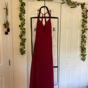 Azazie Davis Bridesmaid Dress Burgundy